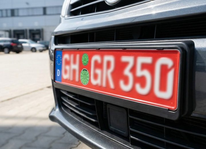 Rotes Kennzeichen und Versicherung