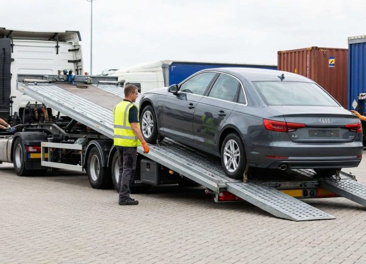Transport oder Überführung eines Fahrzeugs